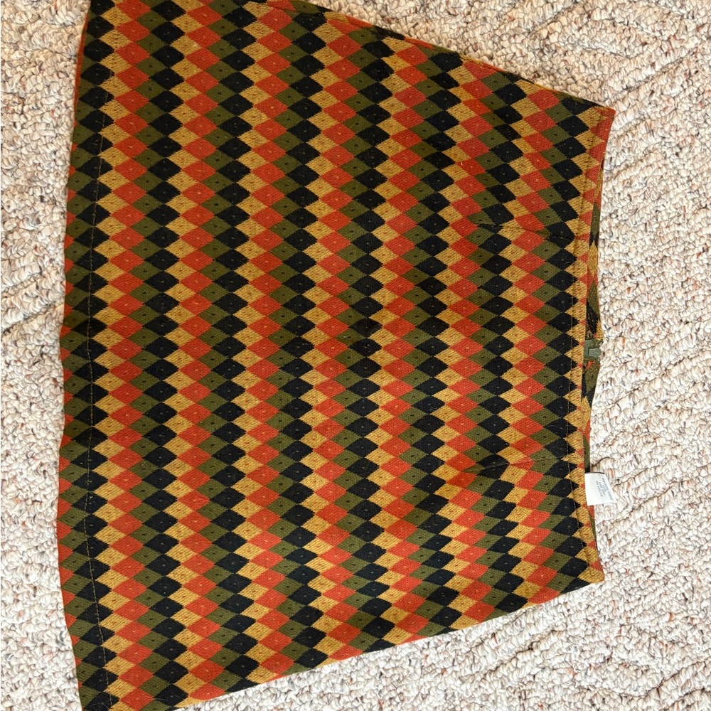 Vintage Express Tricot A-Line Mini Skirt